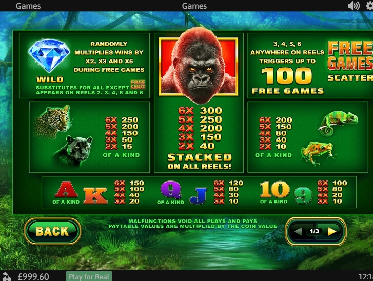 Great Apes Slot - 10 Free Games!