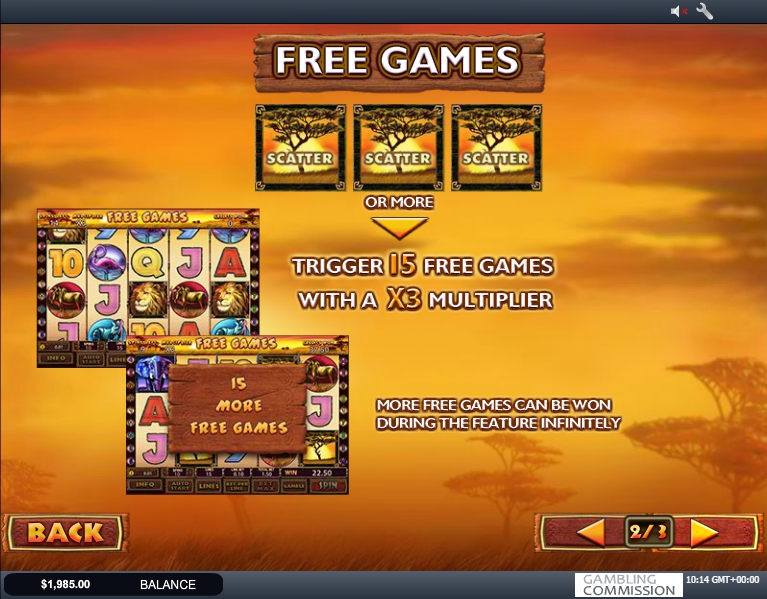 Big 5 Safari™ Video Slots by IGT - Game Play Video
