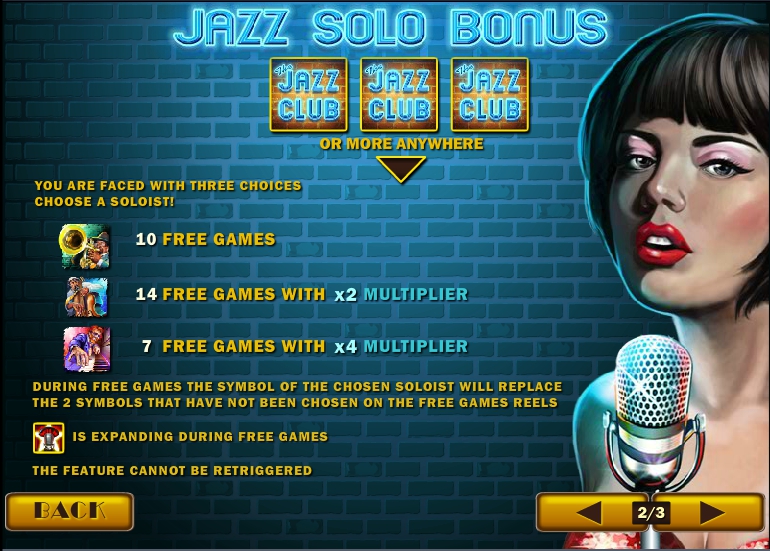 the jazz club slot machine detail image 1