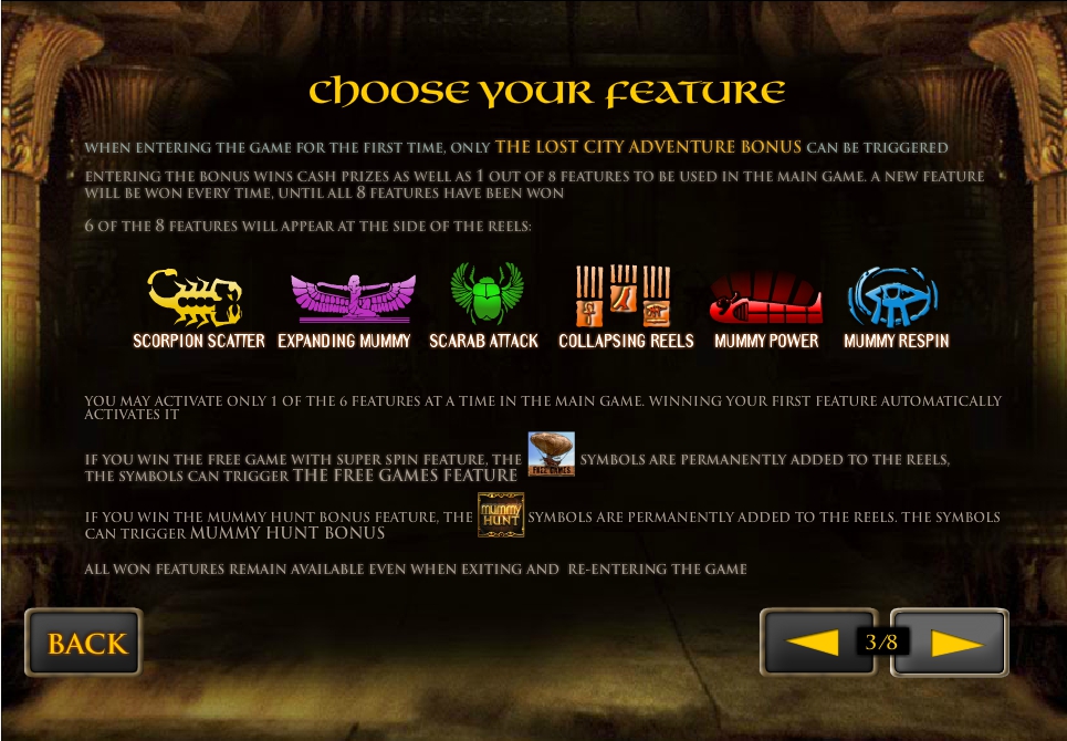 the mummy slot machine detail image 5