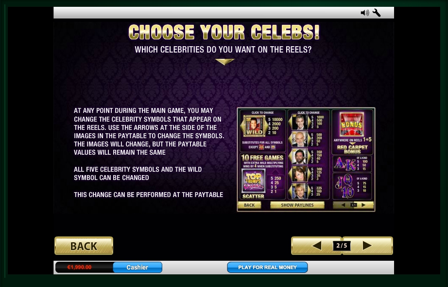 top trumps celebs slot machine detail image 3