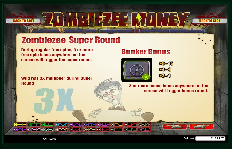 zombiezee money slot machine detail image 0