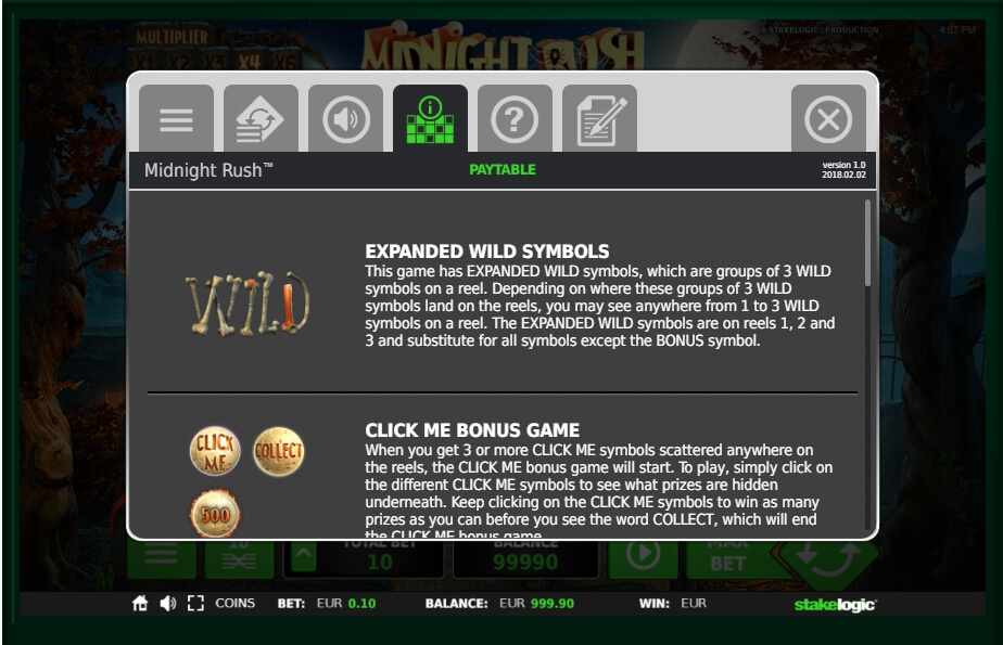 midnight rush slot machine detail image 3