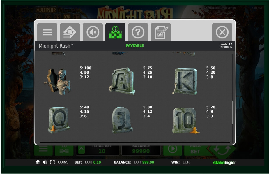 midnight rush slot machine detail image 1