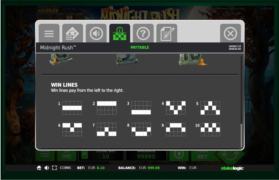 midnight rush slot machine detail image 0