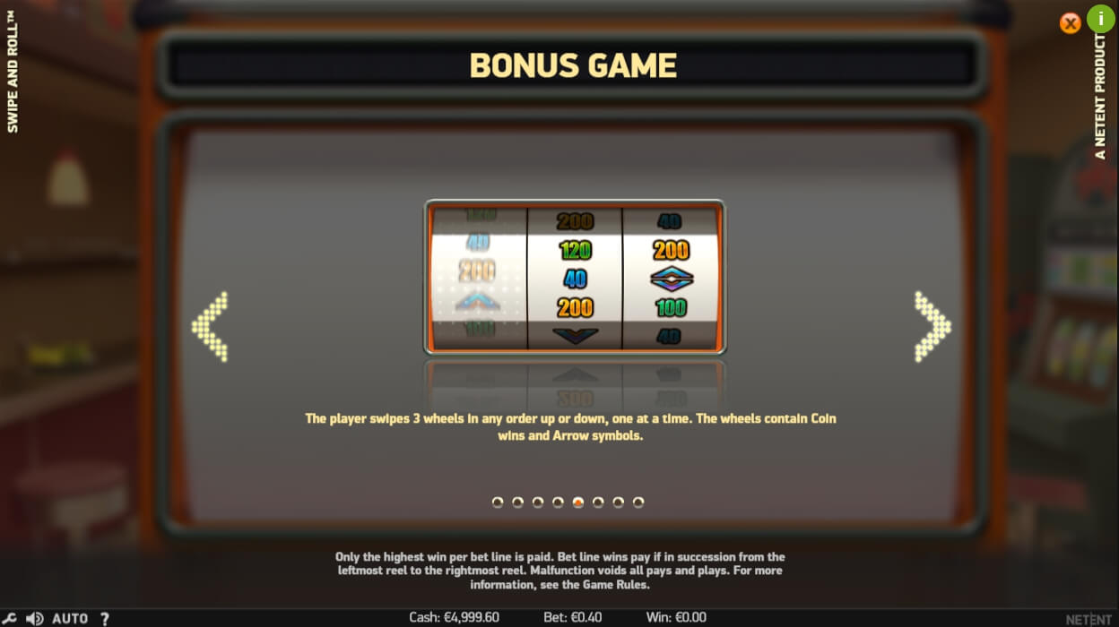 swipe and roll slot machine detail image 3