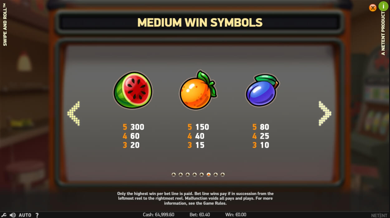 swipe and roll slot machine detail image 2