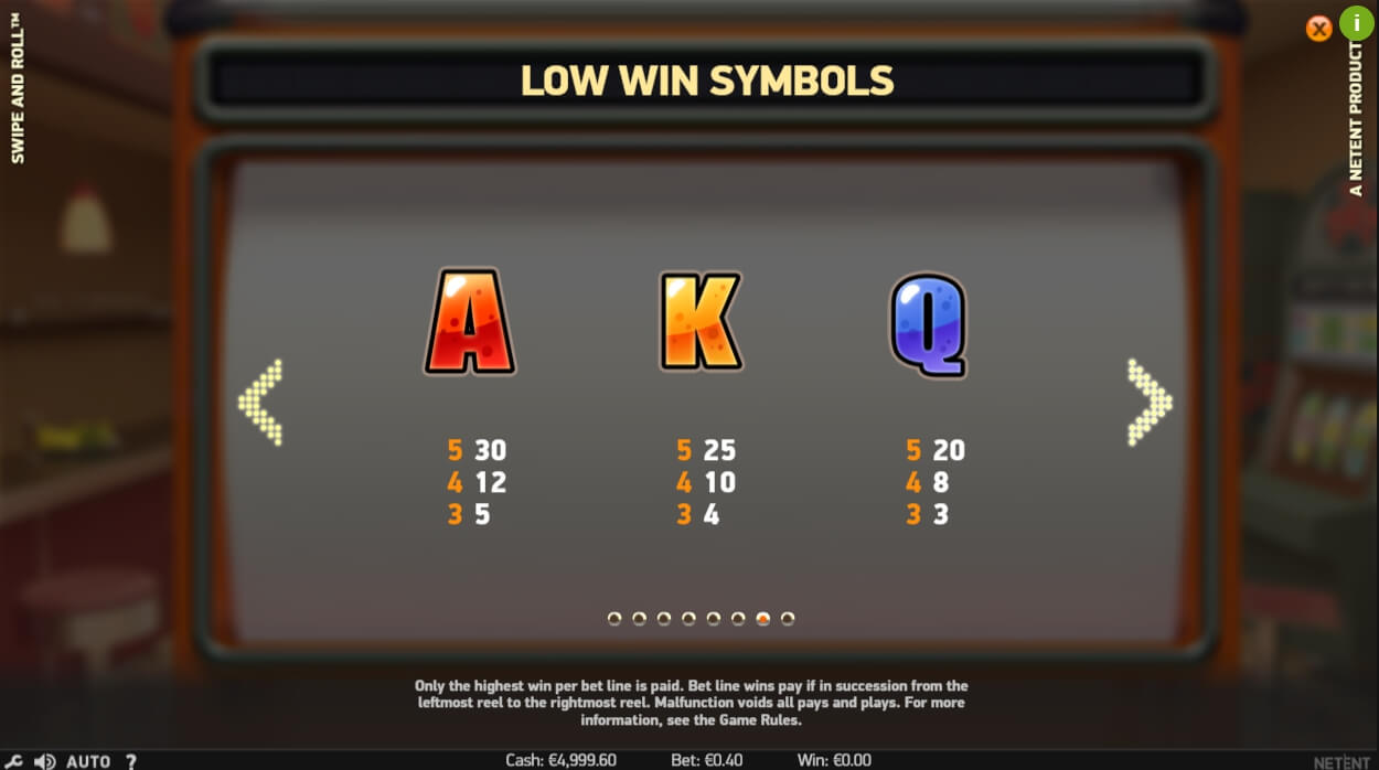 swipe and roll slot machine detail image 1