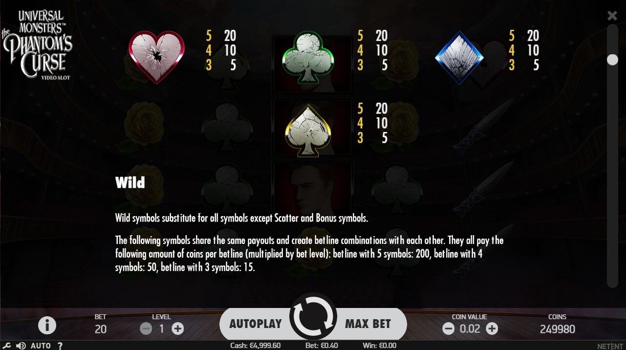 universal monsters: the phantoms curse slot machine detail image 7