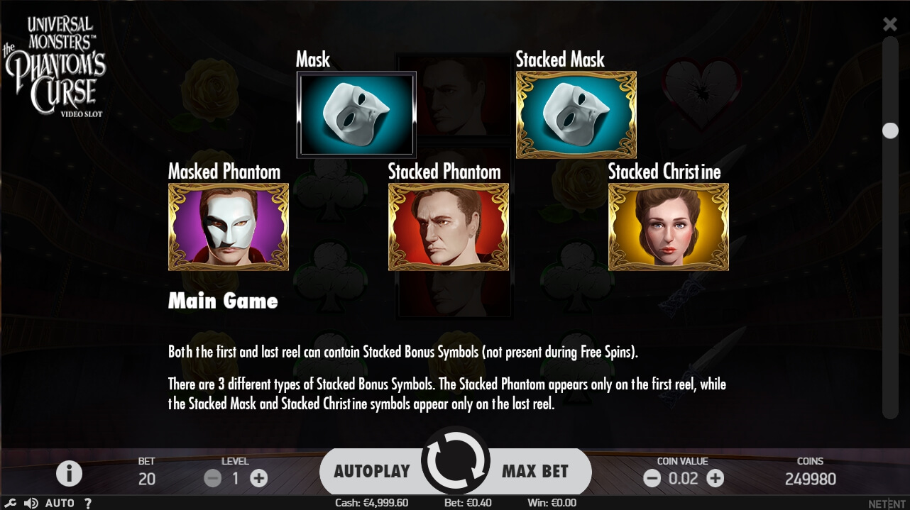 universal monsters: the phantoms curse slot machine detail image 6