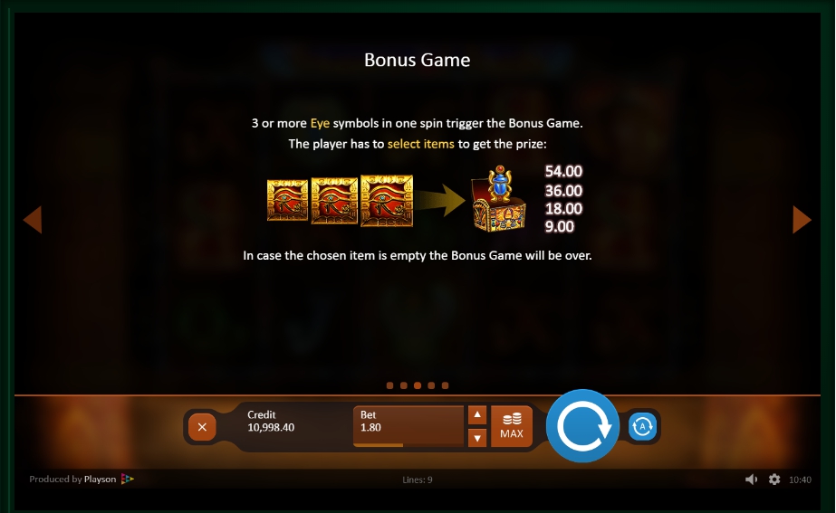 treasures of tombs: hidden gold slot machine detail image 2