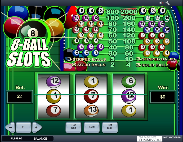 Игровой Playtech автомат - 8-ball Slots, 8 ball slots.