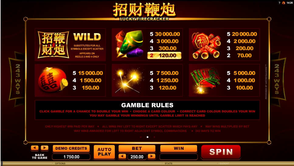 lucky firecracker slot machine detail image 1