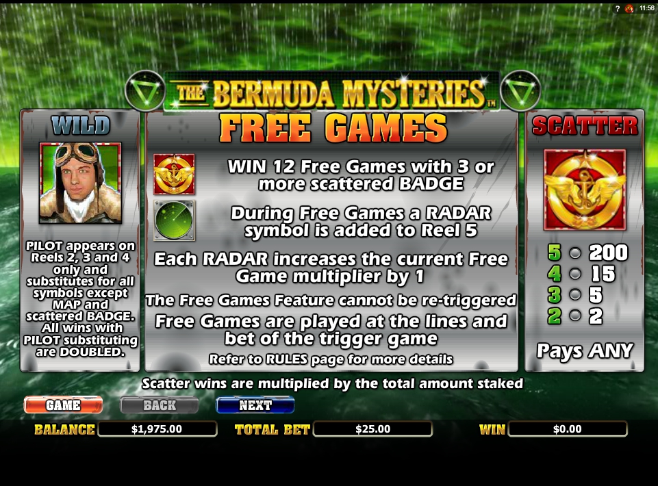 the bermuda mysteries slot slot machine detail image 7