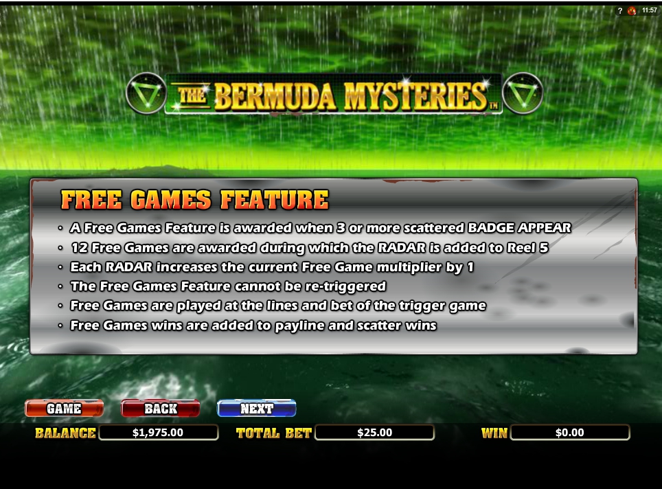 the bermuda mysteries slot slot machine detail image 4