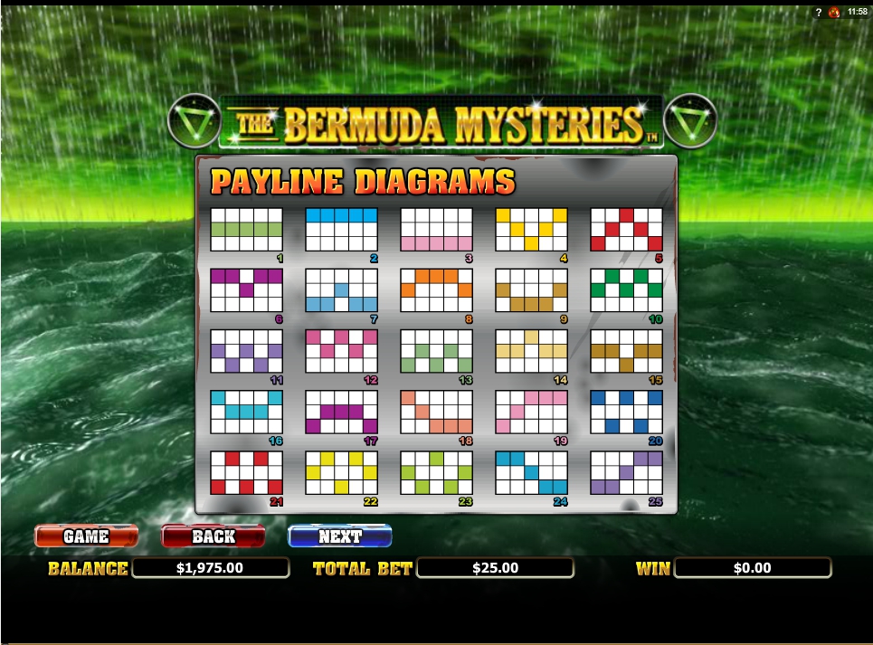 the bermuda mysteries slot slot machine detail image 1