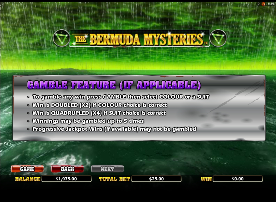 the bermuda mysteries slot slot machine detail image 0