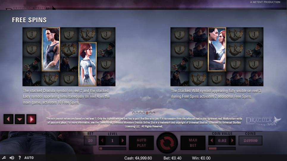 dracula slot machine detail image 2