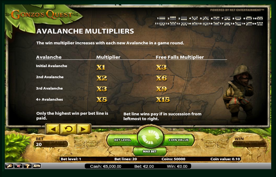 gonzos quest slot machine detail image 2