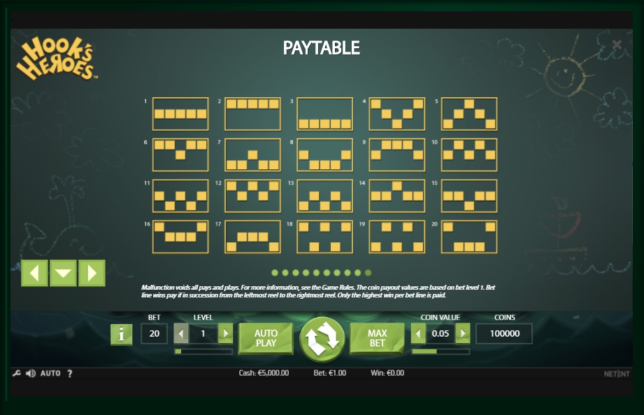 hooks heroes slot machine detail image 8