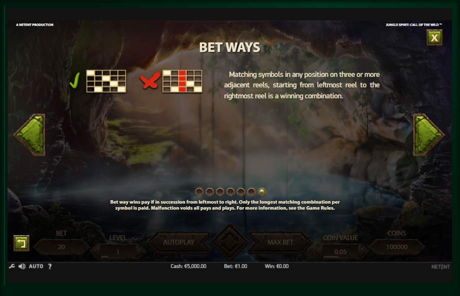 jungle spirit: call of the wild slot machine detail image 0