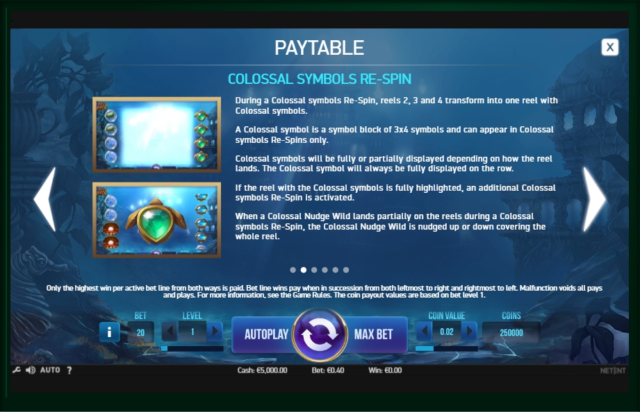 secrets of atlantis slot machine detail image 4