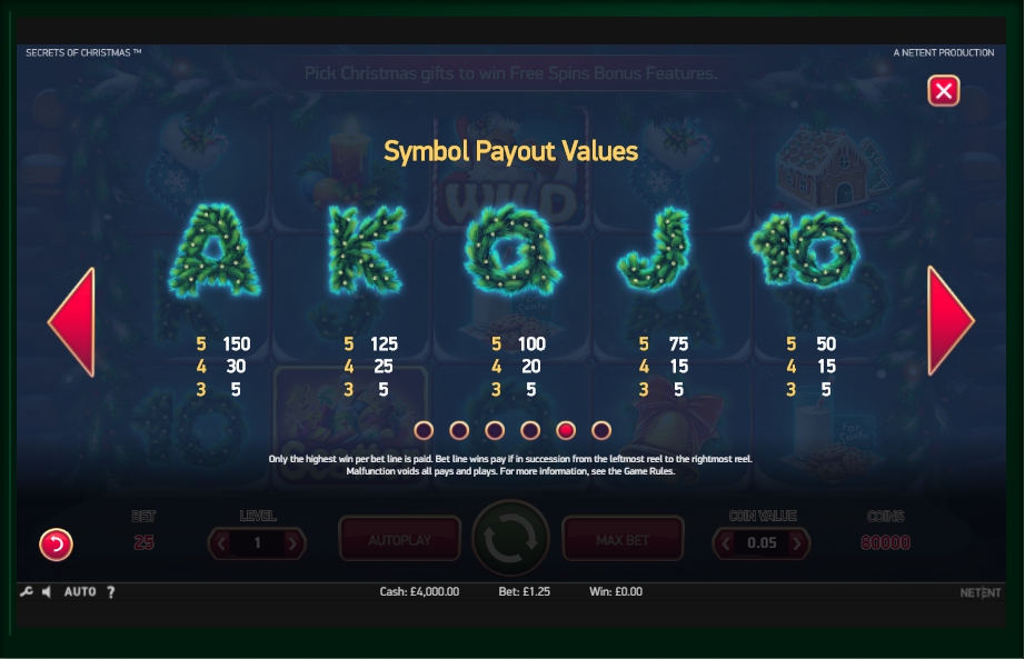 secrets of christmas slot machine detail image 1