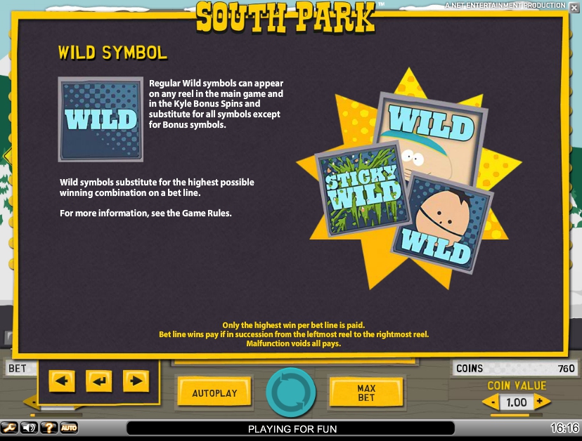 Play south park slot machine