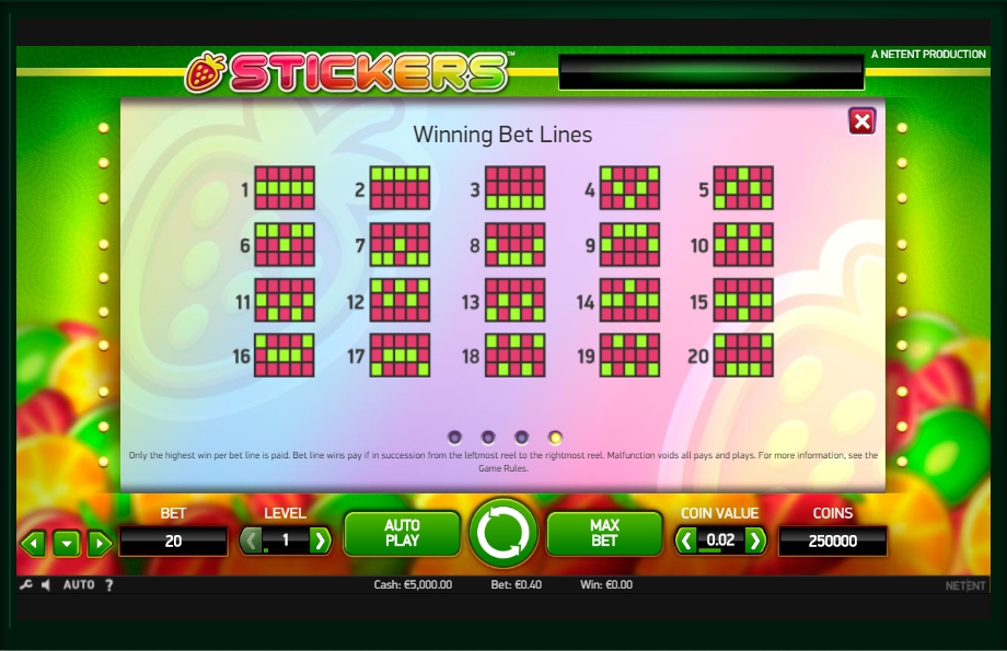 stickers slot machine detail image 0