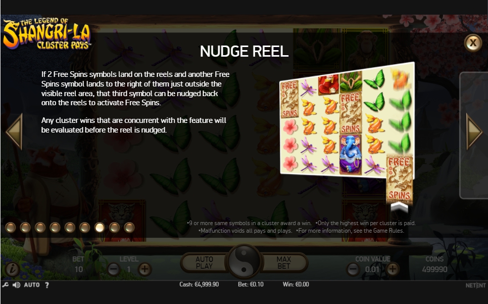 the legend of shangri-la: cluster pays slot machine detail image 2