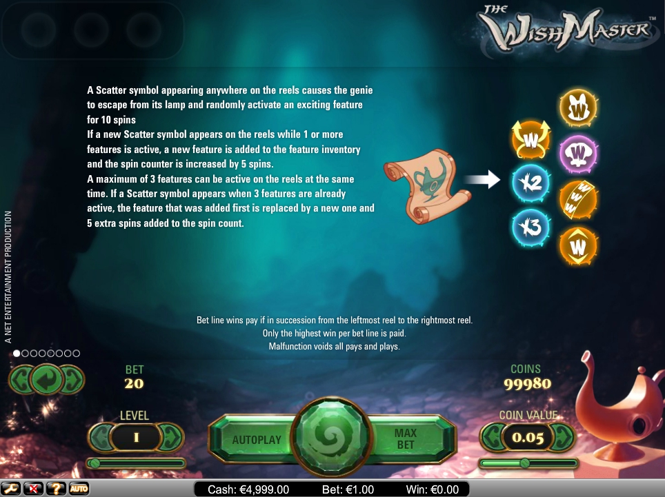 the wish master slot machine detail image 7