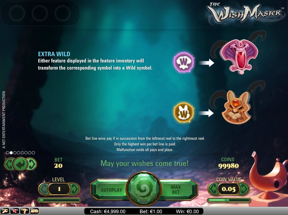 the wish master slot machine detail image 6