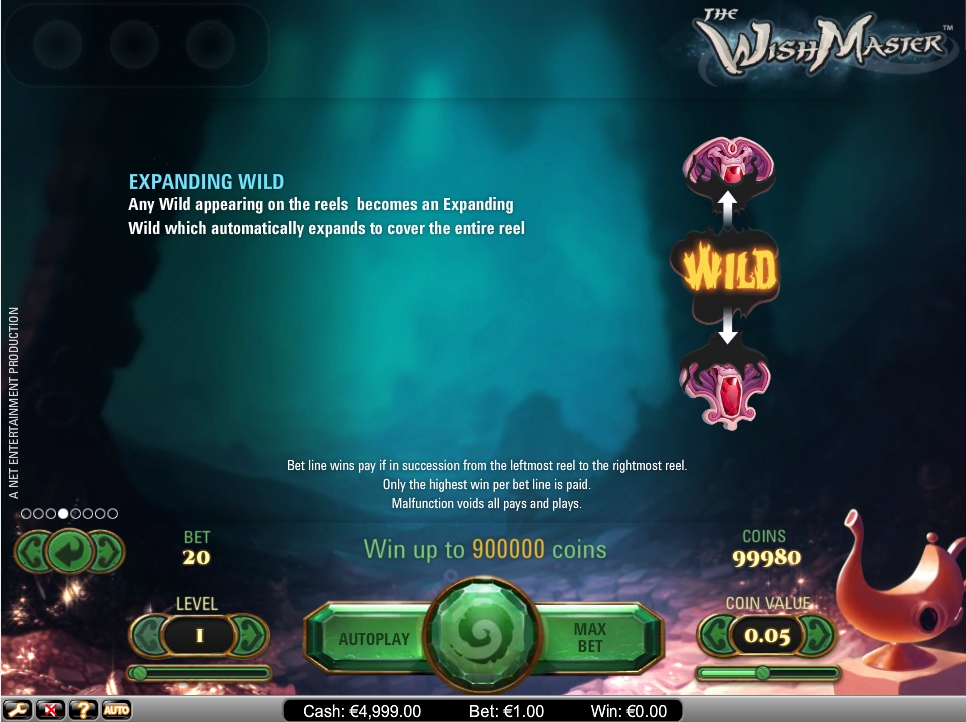 the wish master slot machine detail image 4