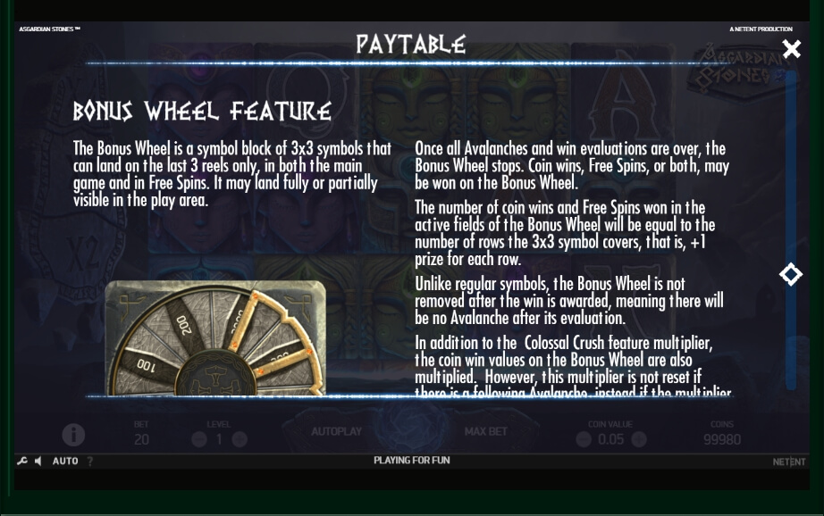 asgardian stones slot machine detail image 1