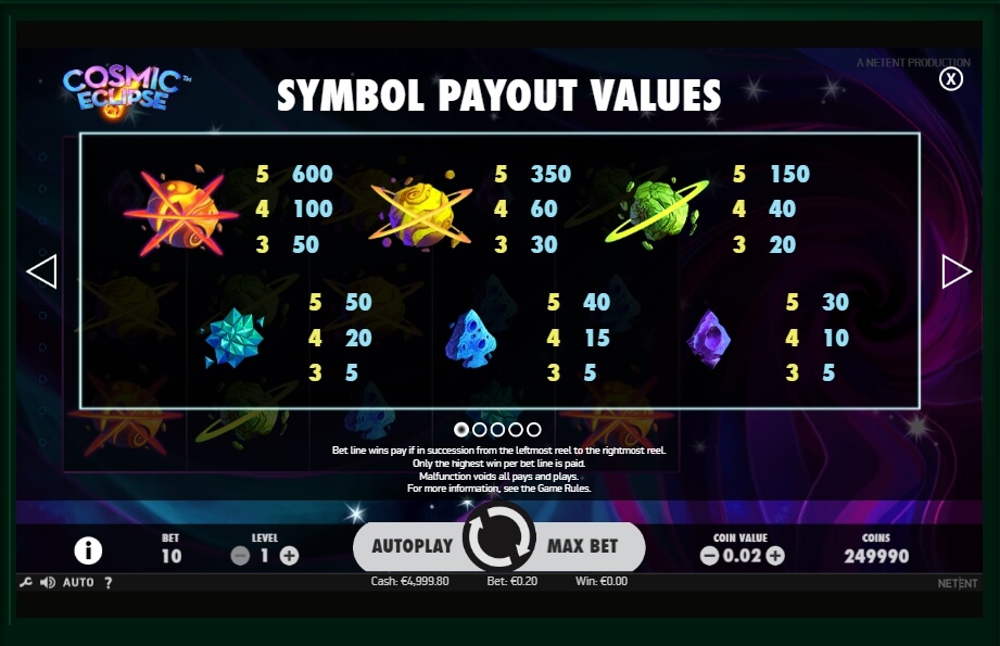 cosmic eclipse slot machine detail image 4