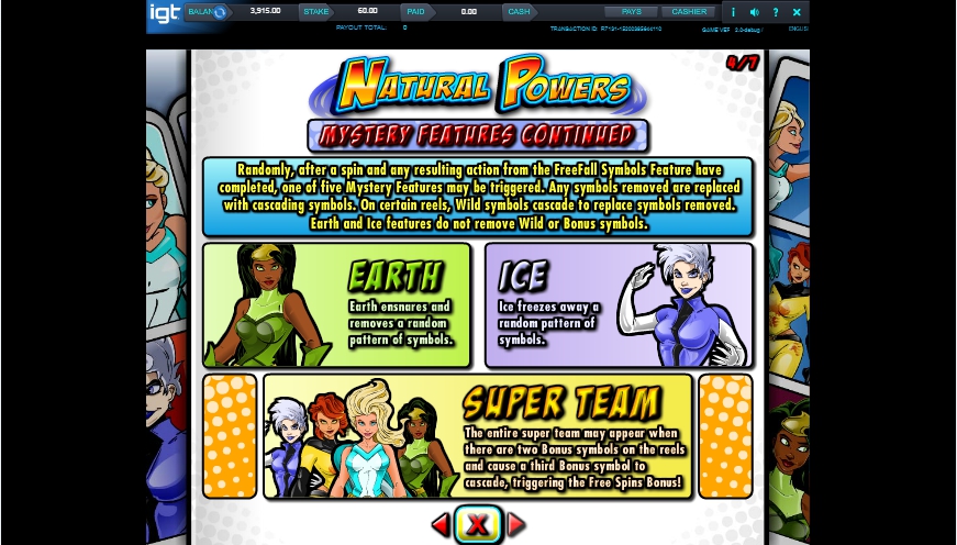 natural powers slot machine detail image 3