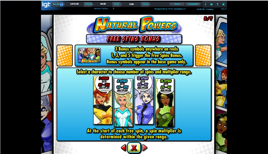 natural powers slot machine detail image 2