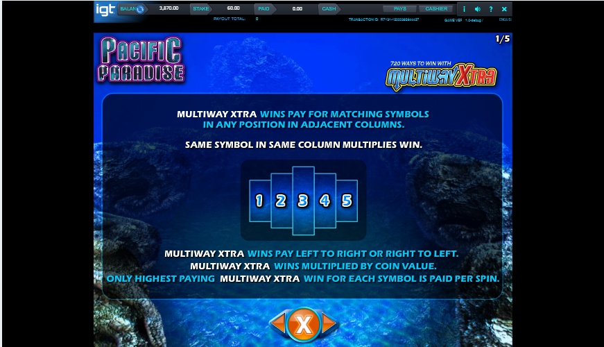 pacific paradise slot machine detail image 4