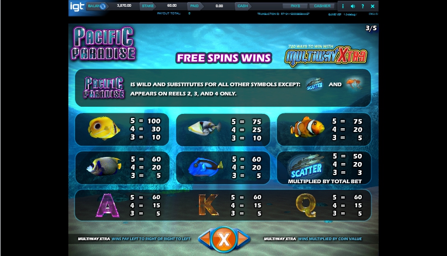 pacific paradise slot machine detail image 2