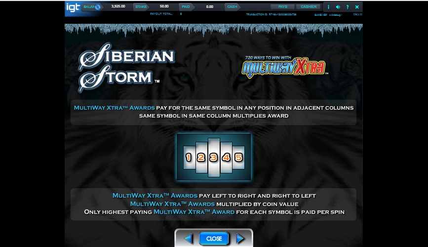 megajackpots siberian storm slot machine detail image 6