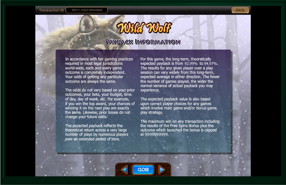 wild wolf slot machine detail image 0