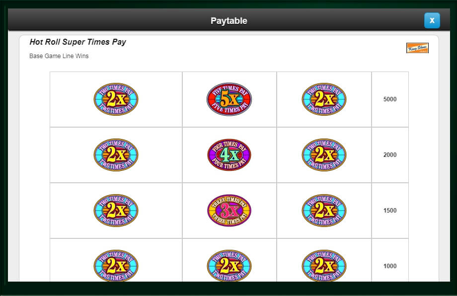 super times pay hot roll slot machine detail image 7