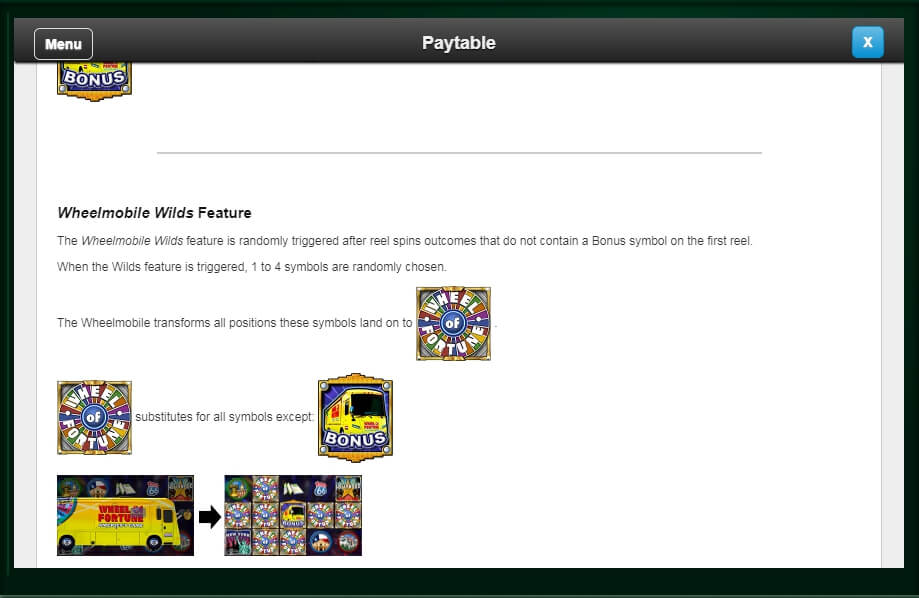 wheel of fortune on tour slot machine detail image 5