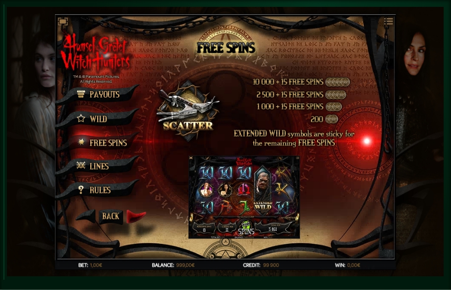 hansel gretel witch hunters slot machine detail image 2