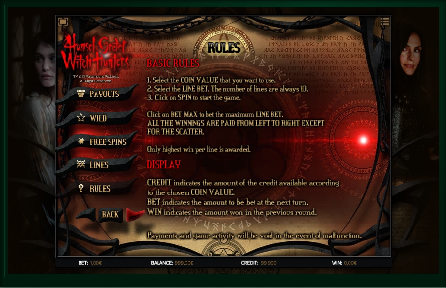 hansel gretel witch hunters slot machine detail image 0