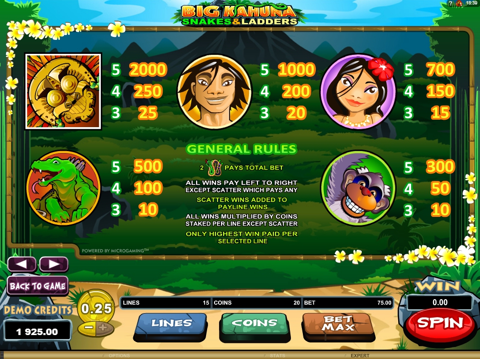 Play big kahuna slot free