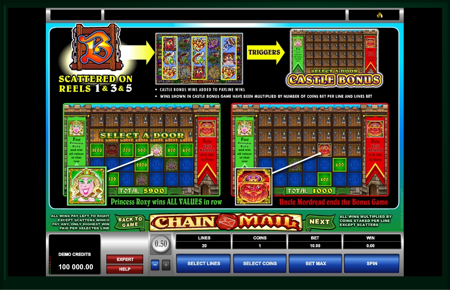 chain mail slot machine detail image 0