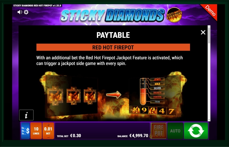 Spiele Sticky Diamond - Red Hot Firepot - Video Slots Online Spiele Sticky Diamond - Red Hot Firepot - Video Slots Online
