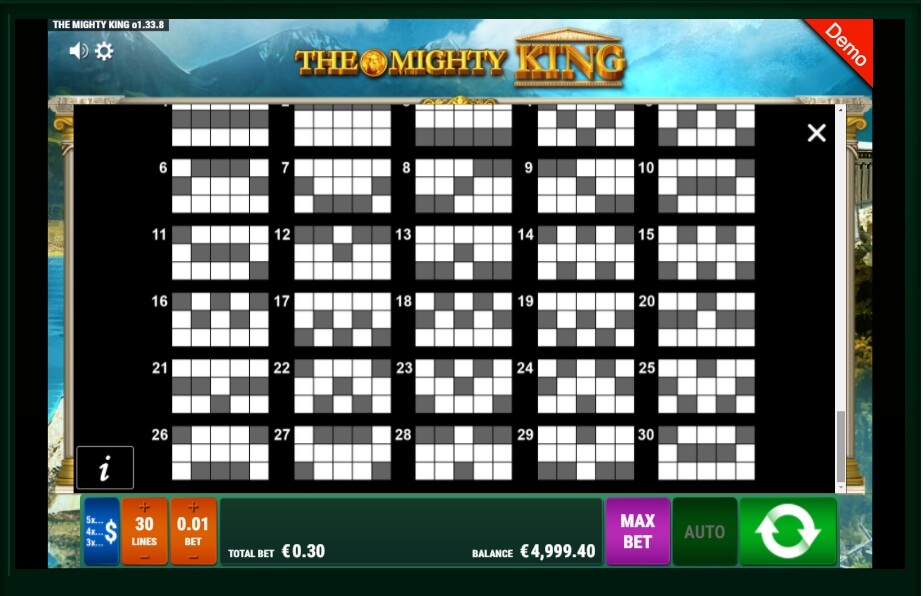 the mighty king slot machine detail image 0
