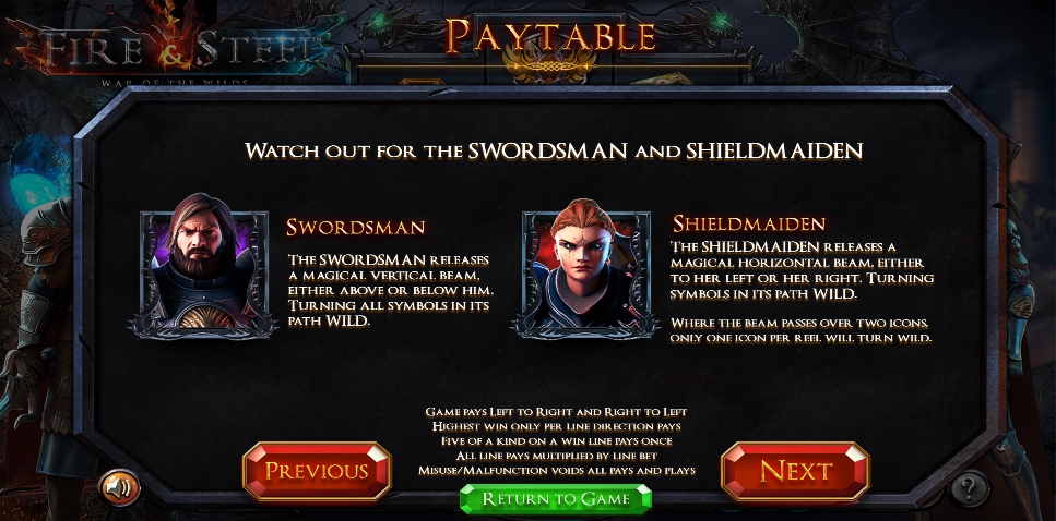 fire & steel slot machine detail image 6